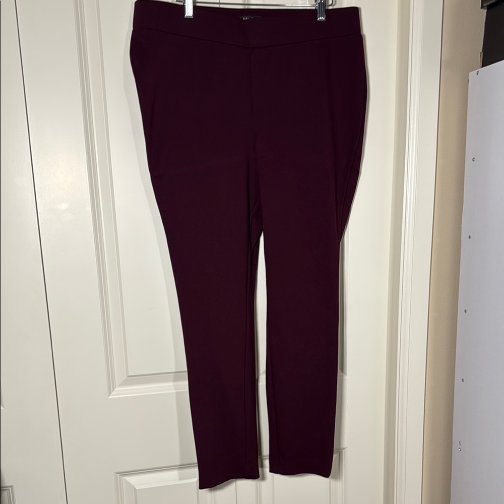 Elegant Burgundy Women's Ponte Pants $15 w/$25 purchase